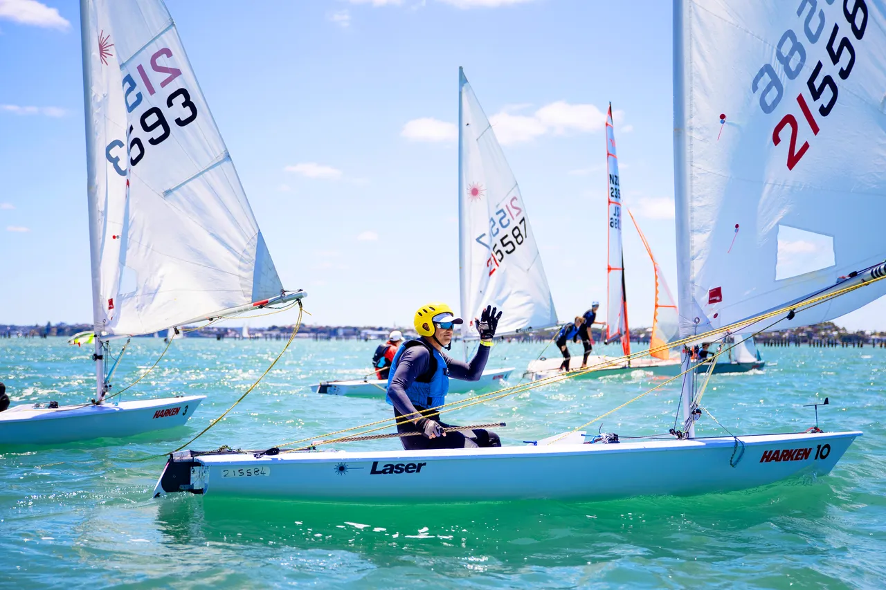 Sailing Flying 15's on the Waitematā Harbour