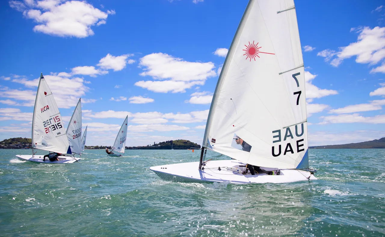 People sailing Flying 15's on Waitematā Harbour 2