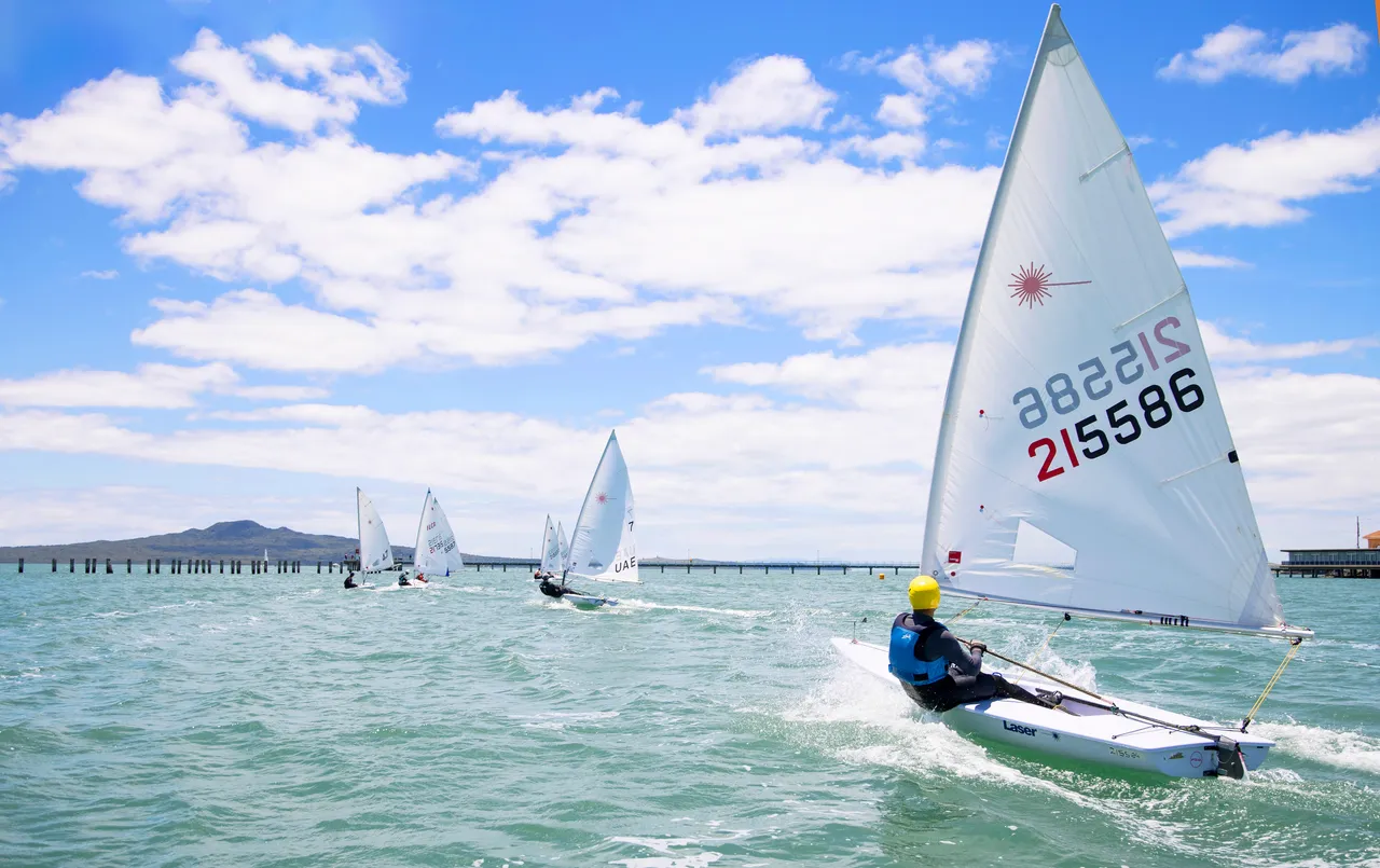 People sailing Flying 15's on Waitematā Harbour 3