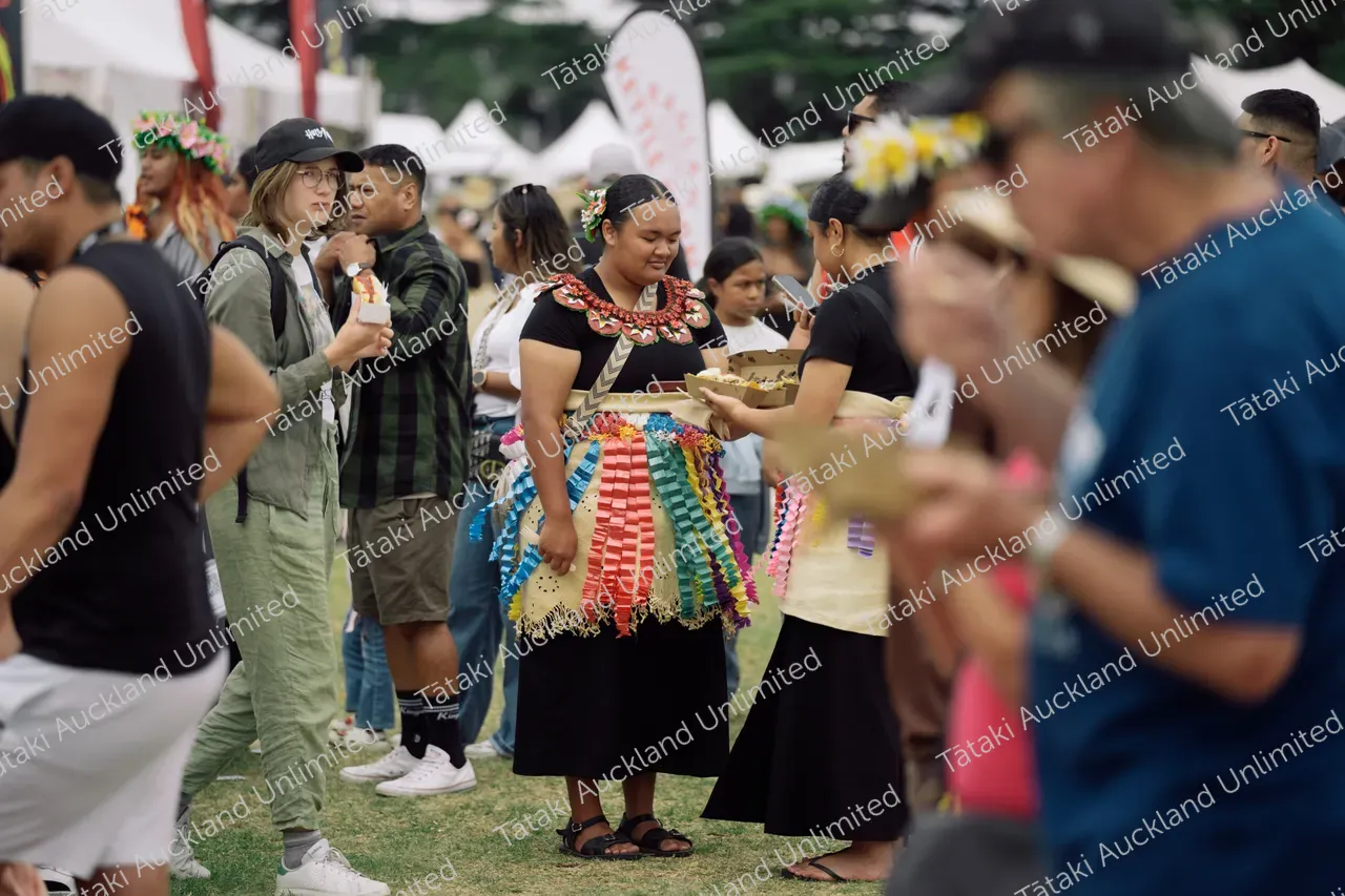 Food stalls at Pasifika Festival