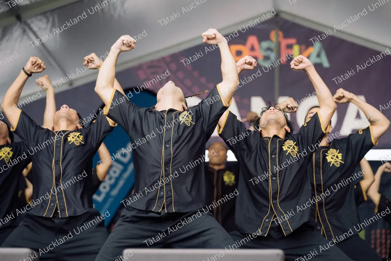 The Royal Family Dance Crew performs at Pasifika Festival