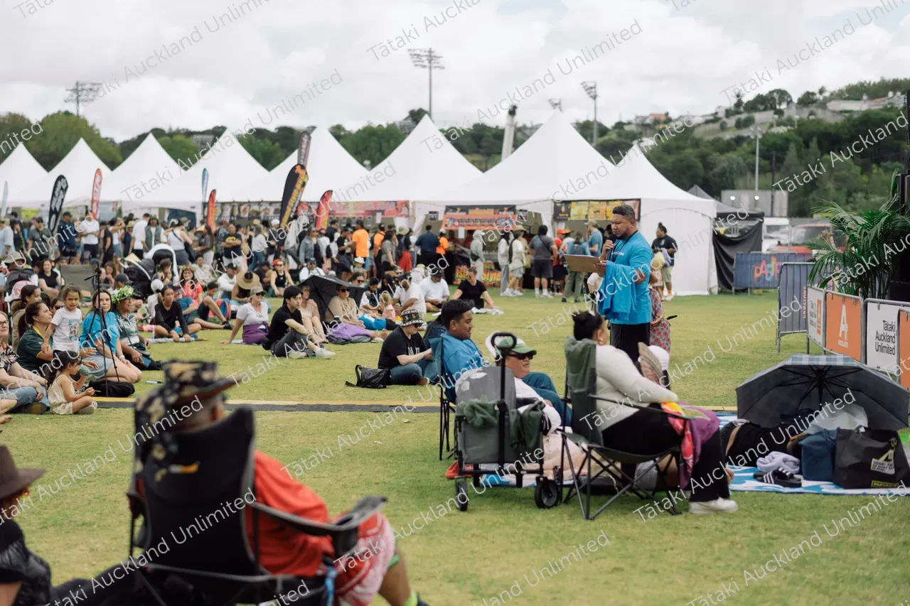Crowd enjoys Pasifika Festival