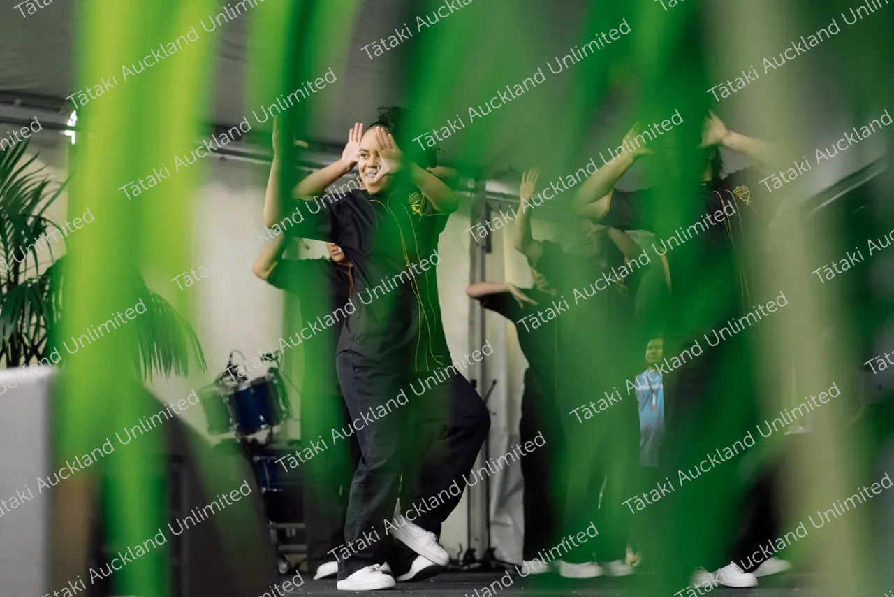 The Royal Family Dance Crew performs at Pasifika Festival