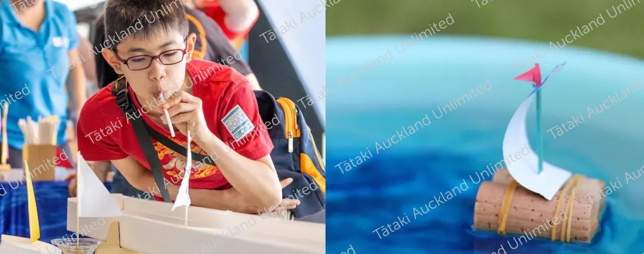 Boy with boat activity