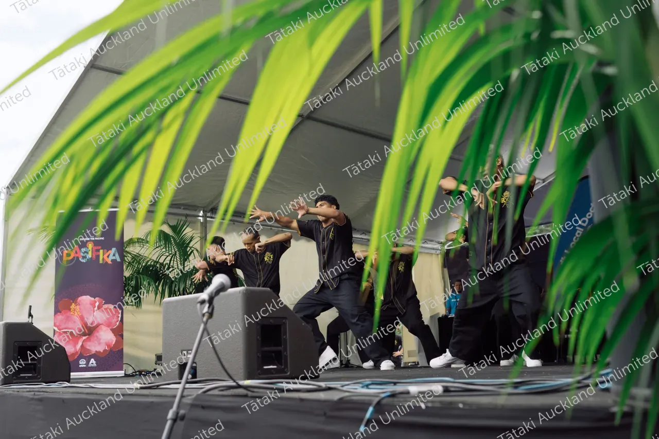 The Royal Family Dance Crew performs at Pasifika Festival