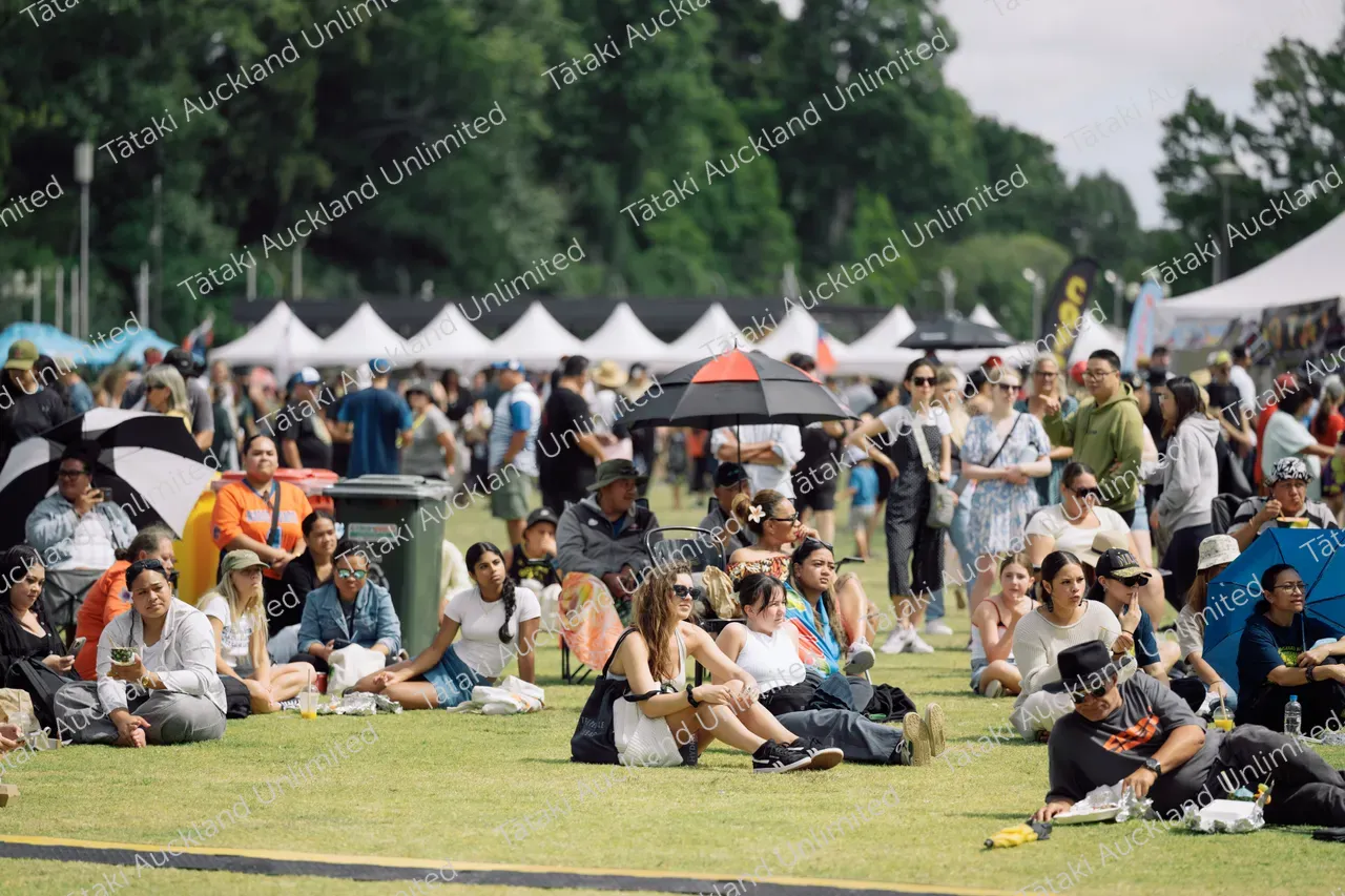 Crowd enjoys Pasifika Festival