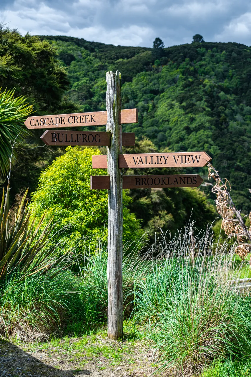 Wooden sign