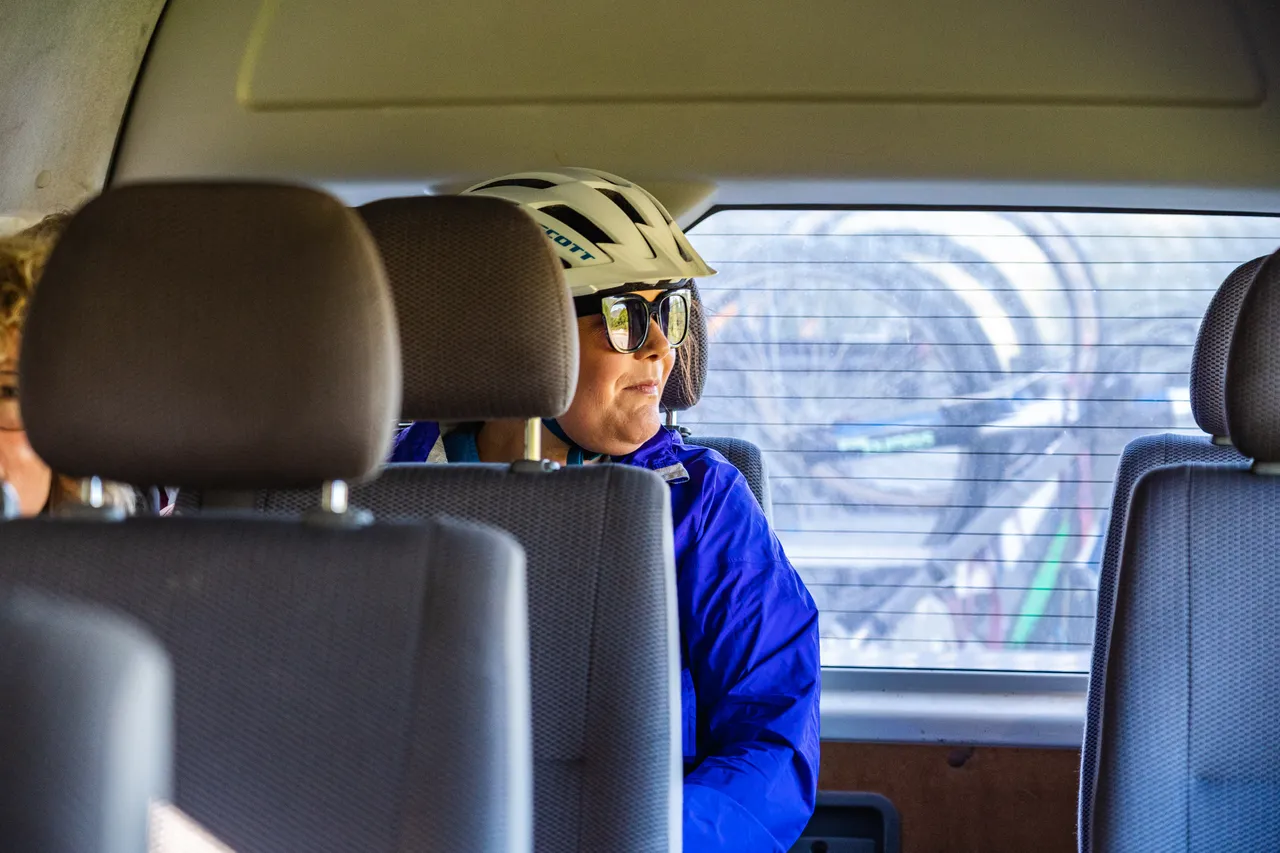 Passengers in van