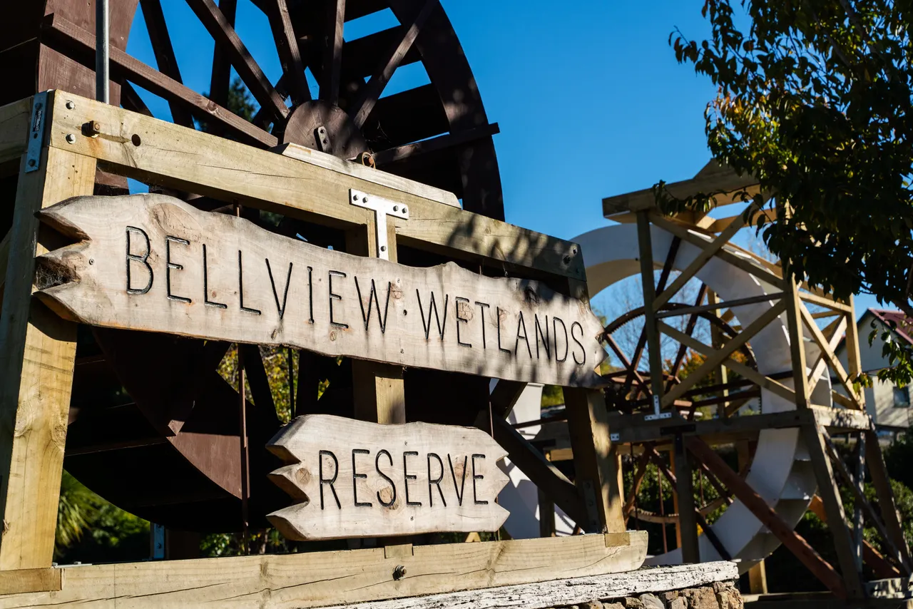 Wooden sign