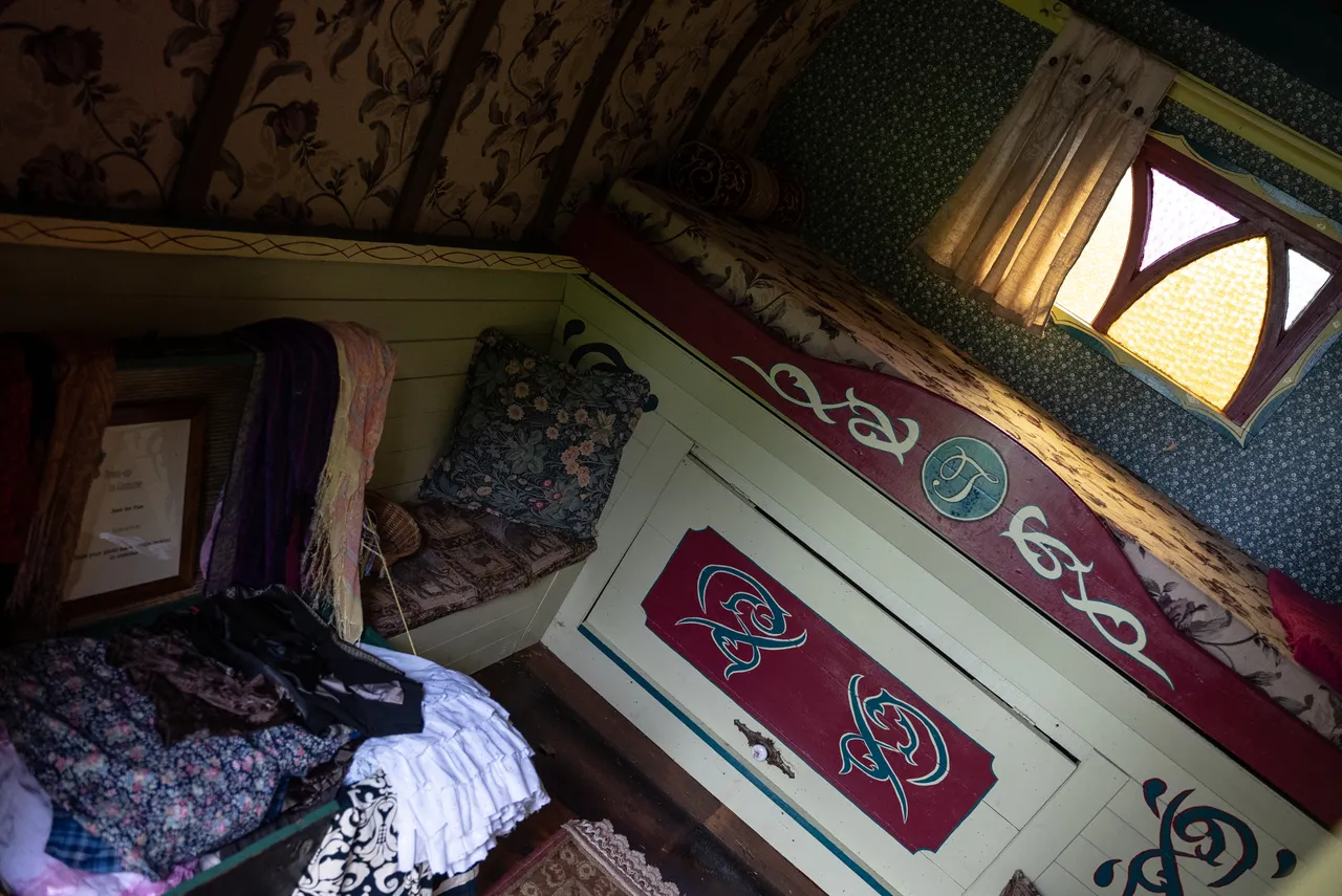 Inside gypsy caravan