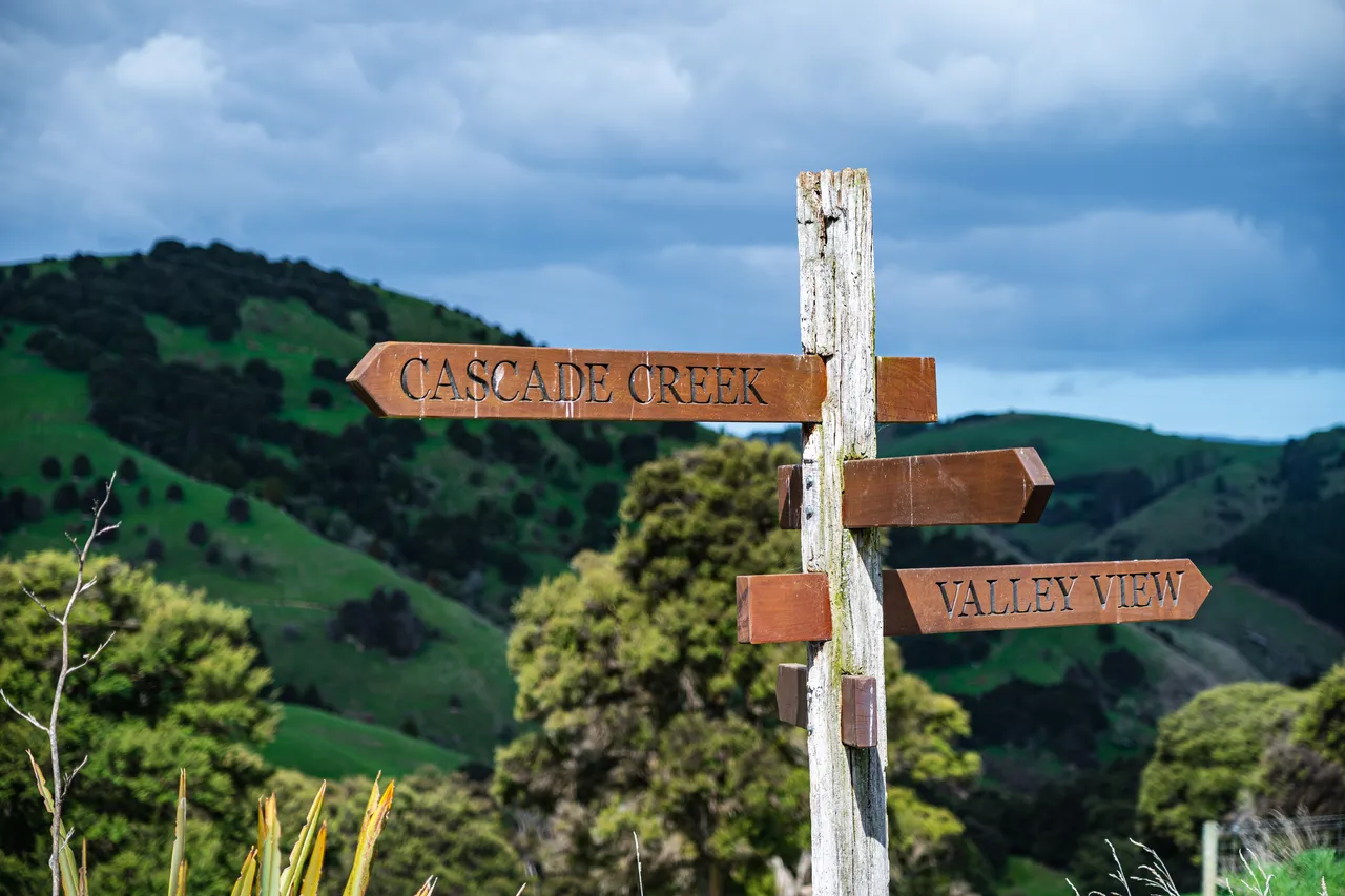 Wooden sign