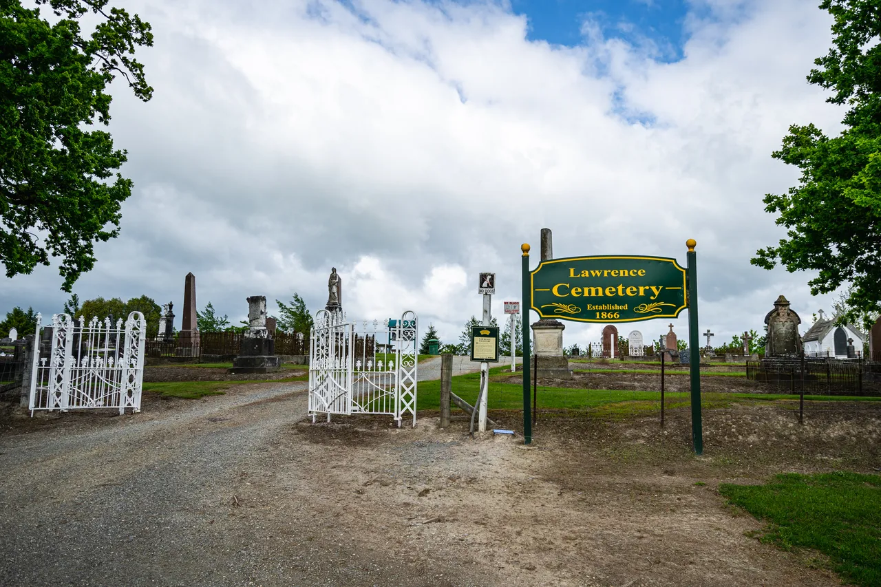 Sign and entrance gate