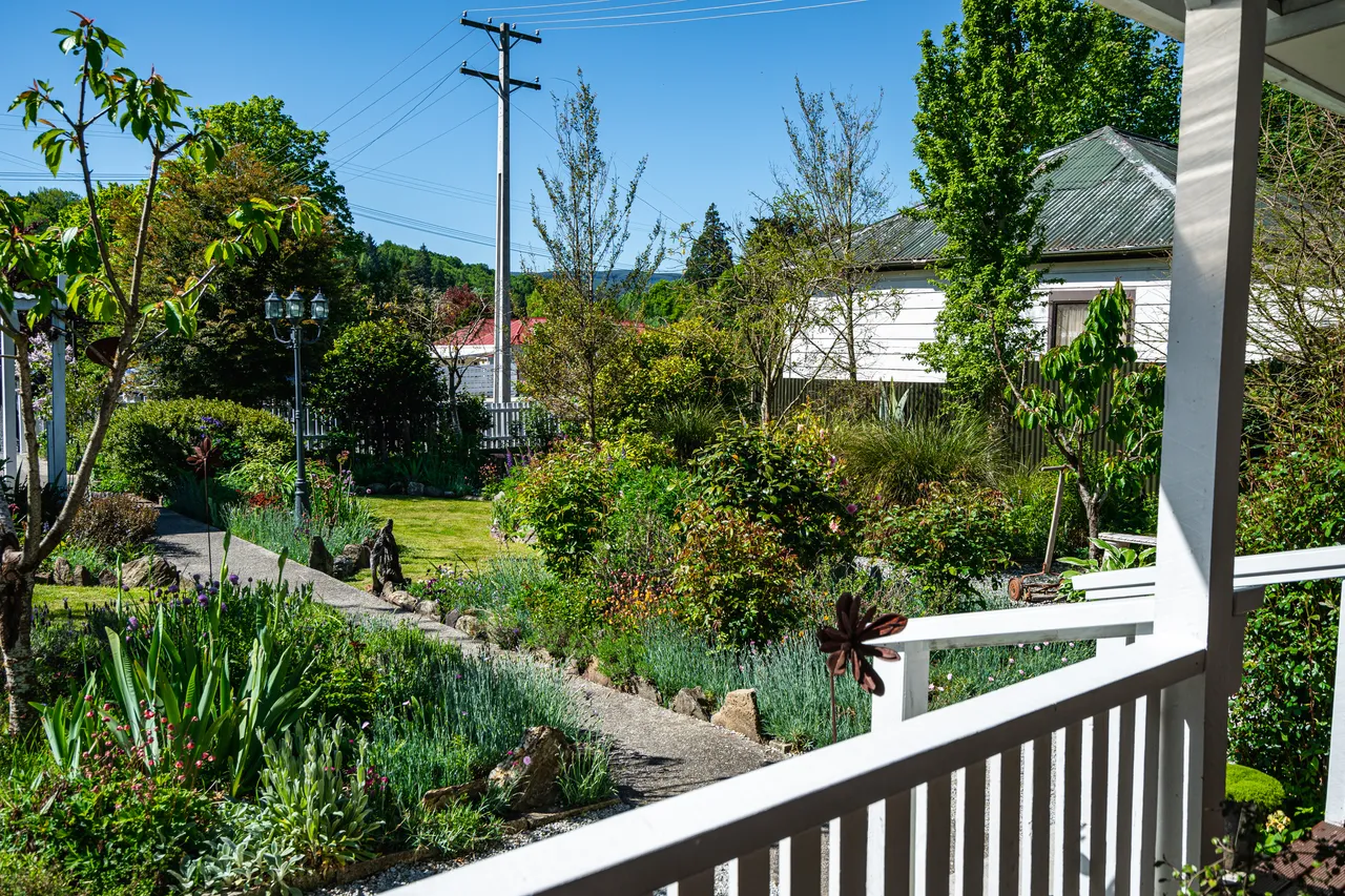 View of garden from veranda