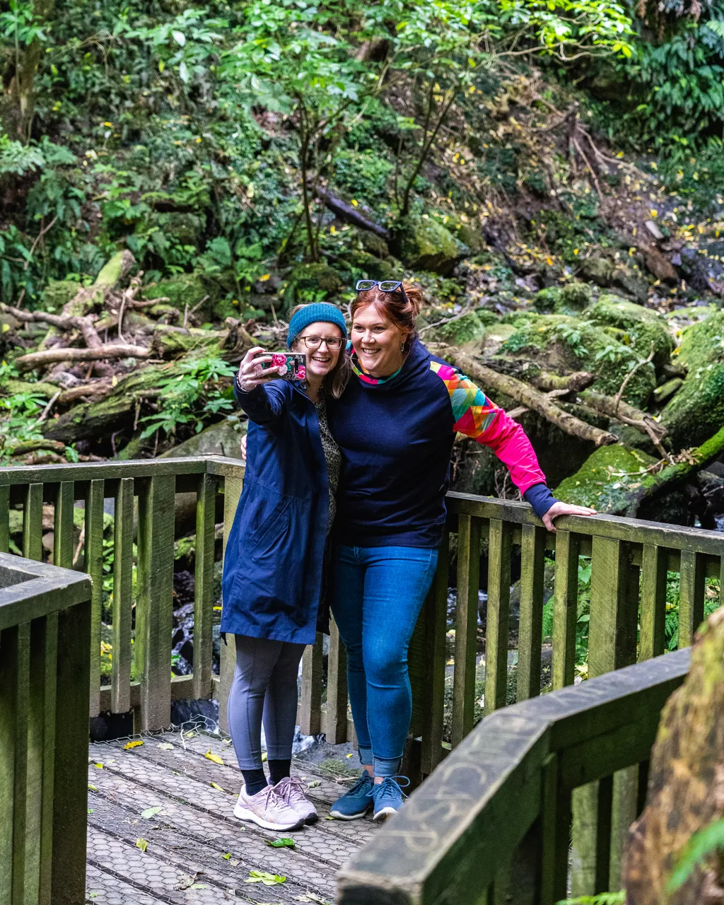 People on boardwalk in the bush