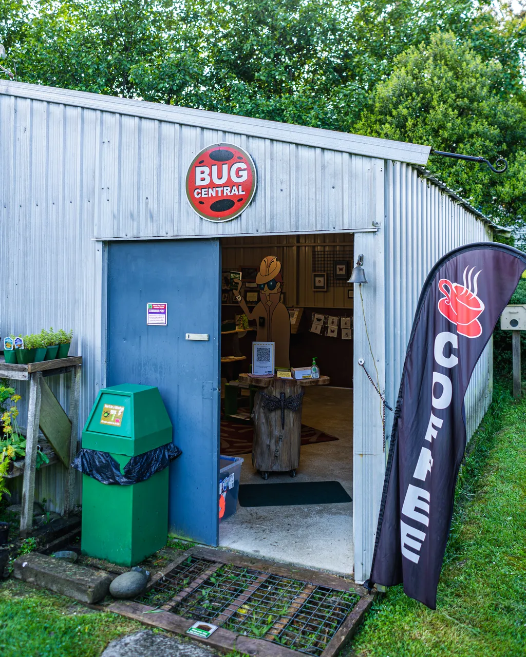 Shed and cafe