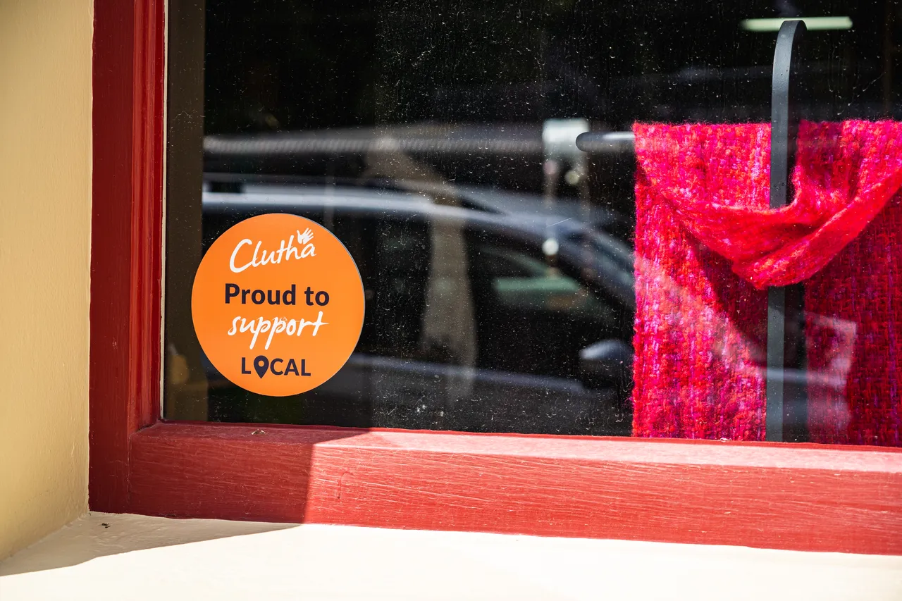 Sticker on windowpane