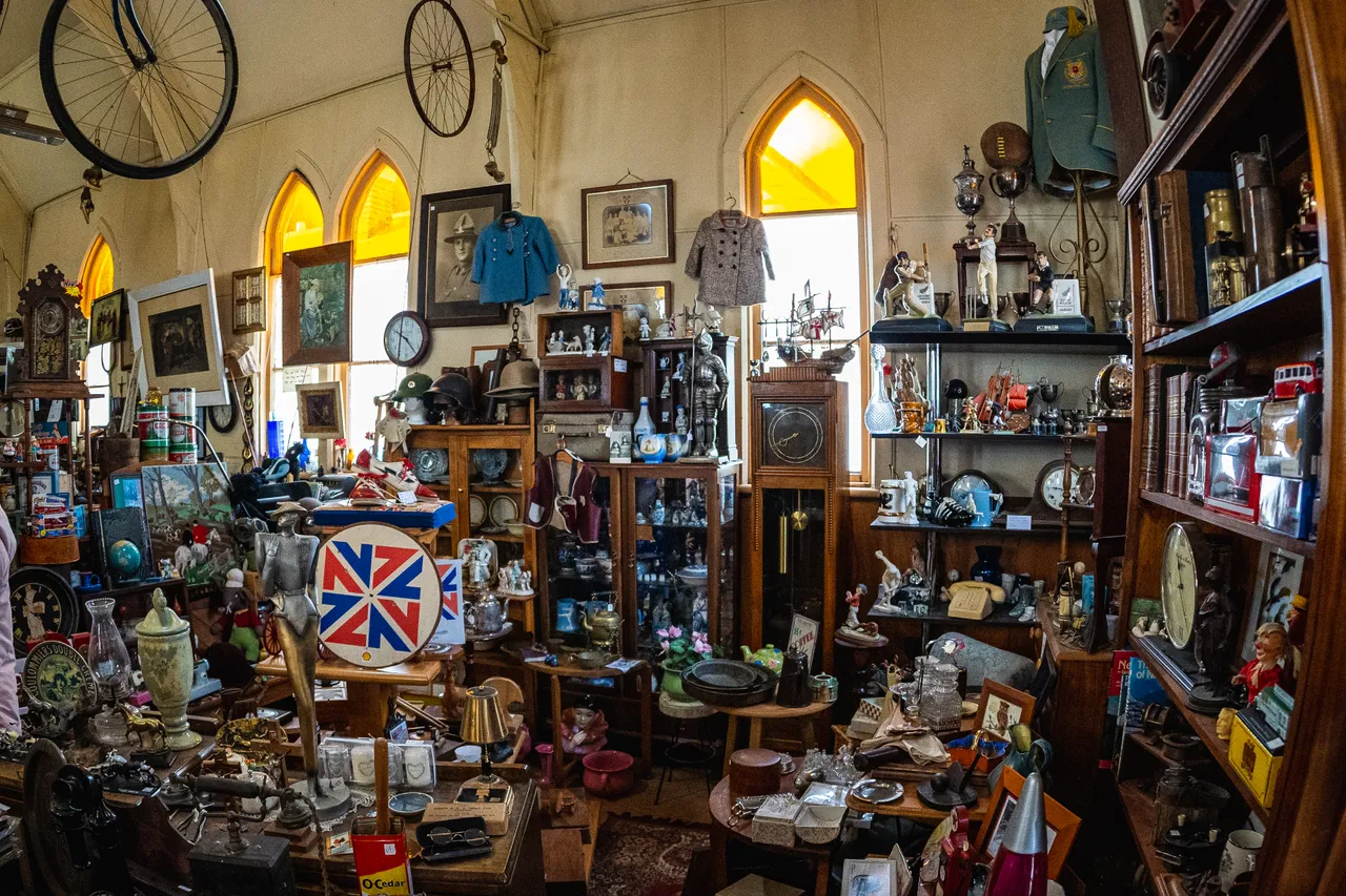 Antique shop full of antiques