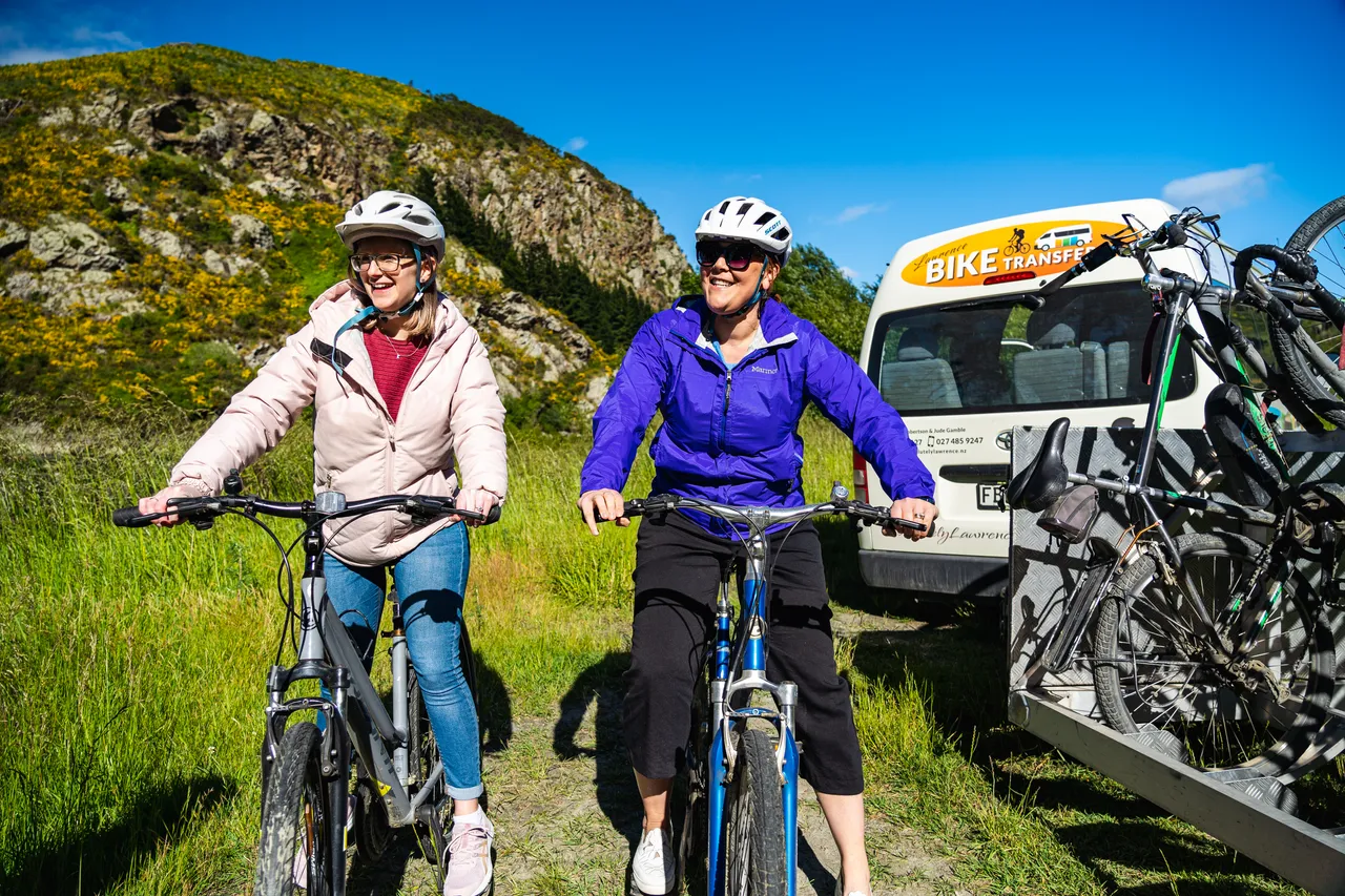 People on bikes