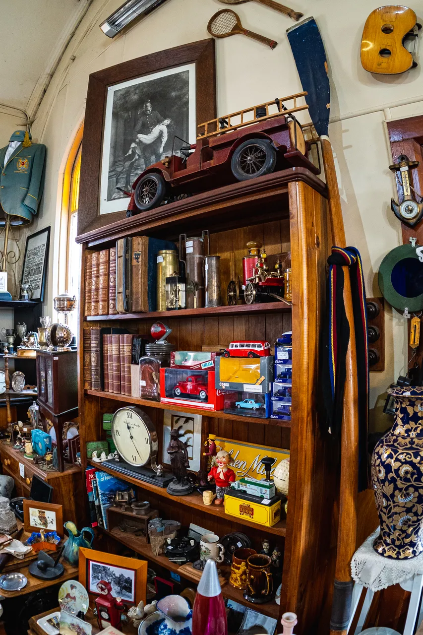 Antique shop full of antiques