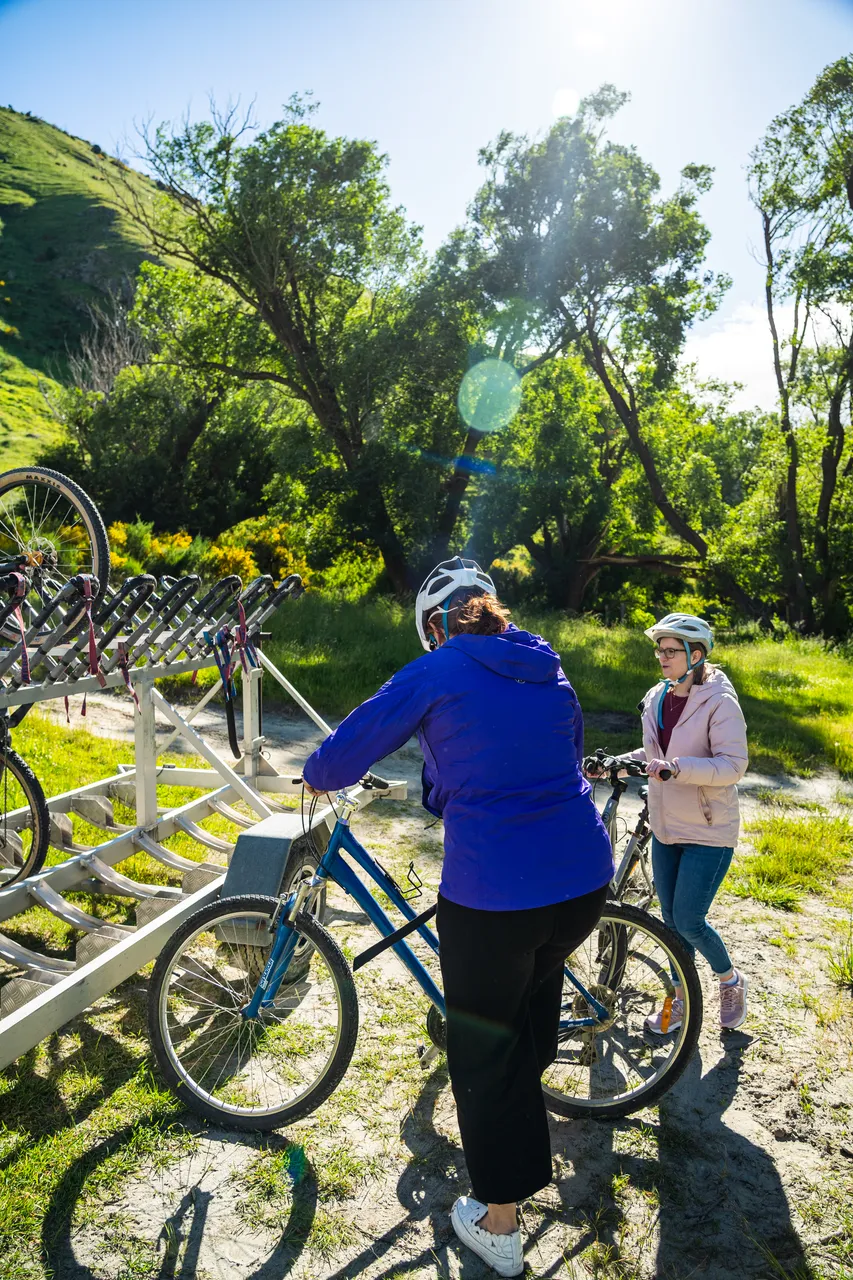People with bikes