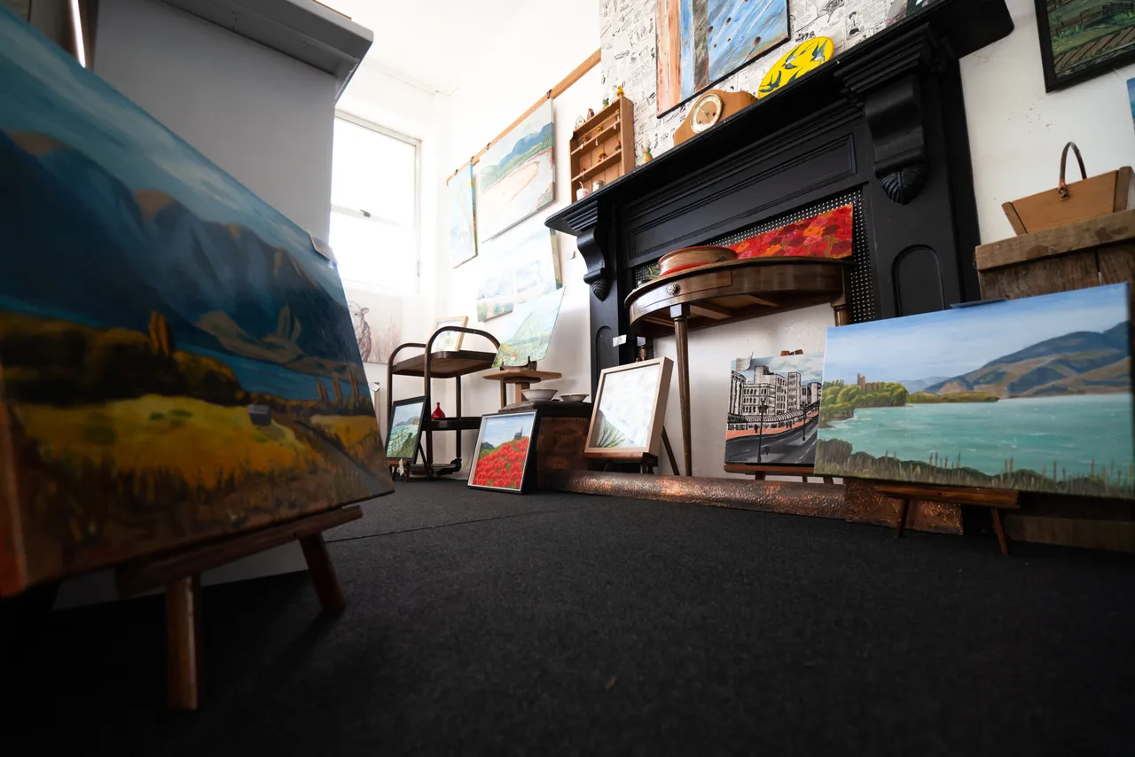 Artwork on display