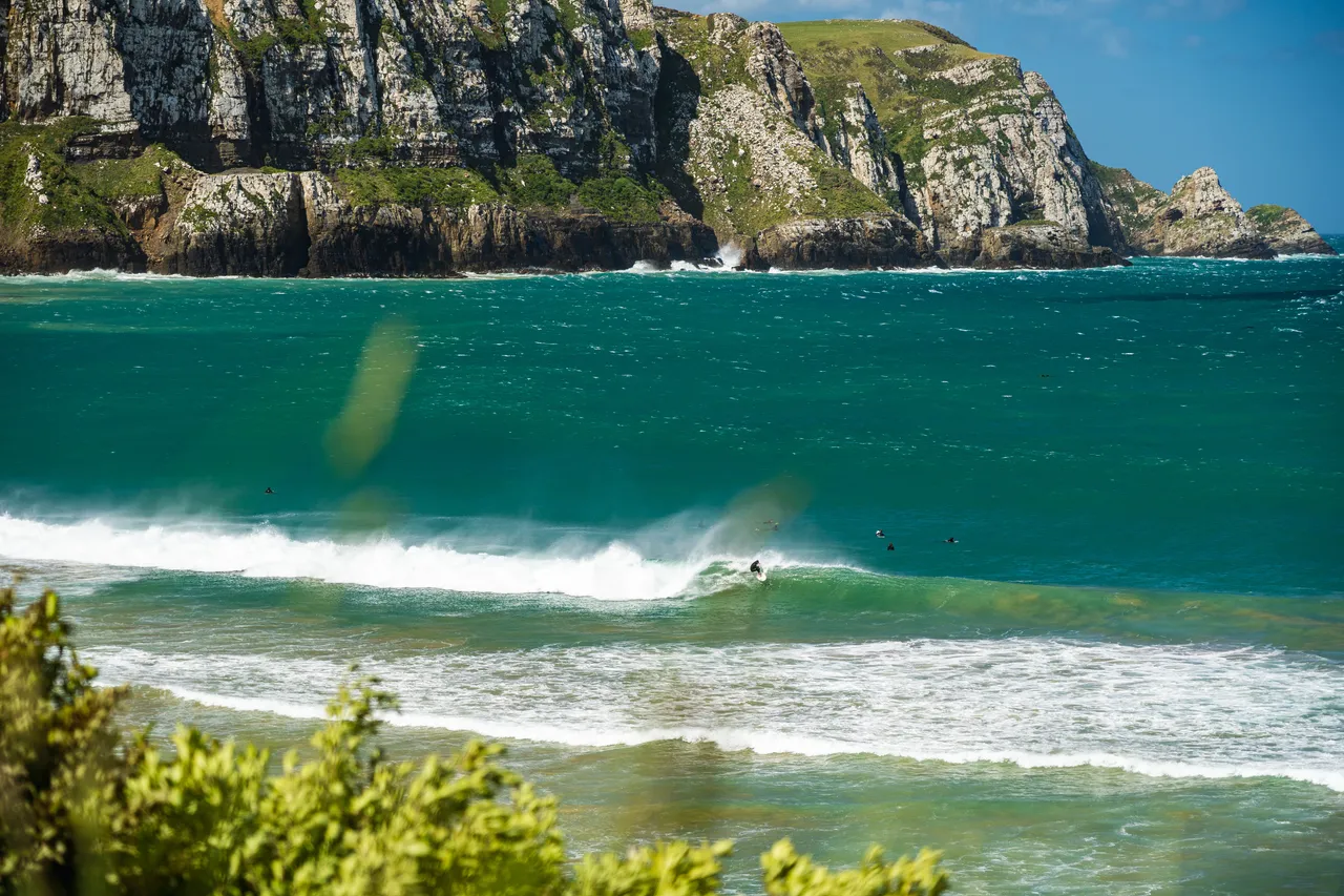 Sea and cliffs