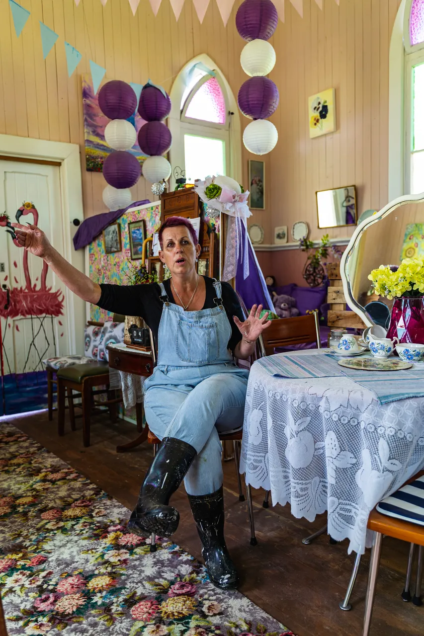 Person sitting down at table