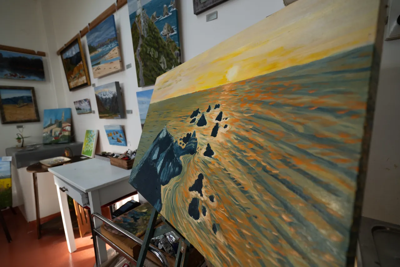 Artwork of Nugget Point