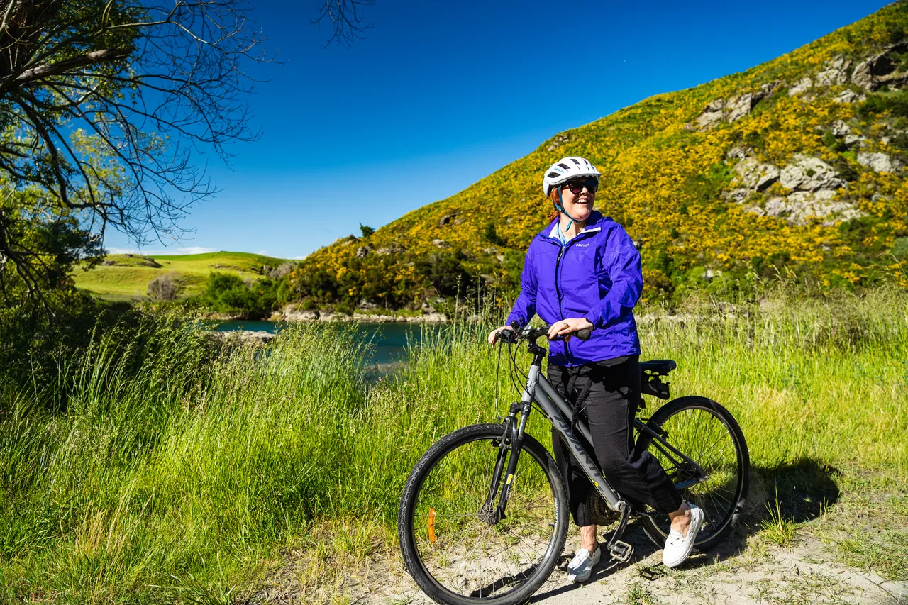 Person with bike