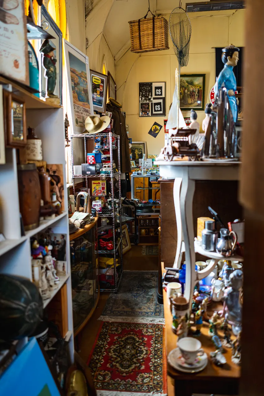 Antique shop full of antiques