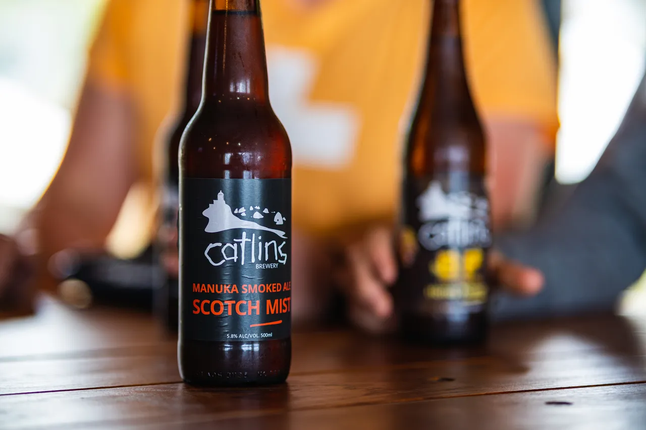 Bottle of beer on table