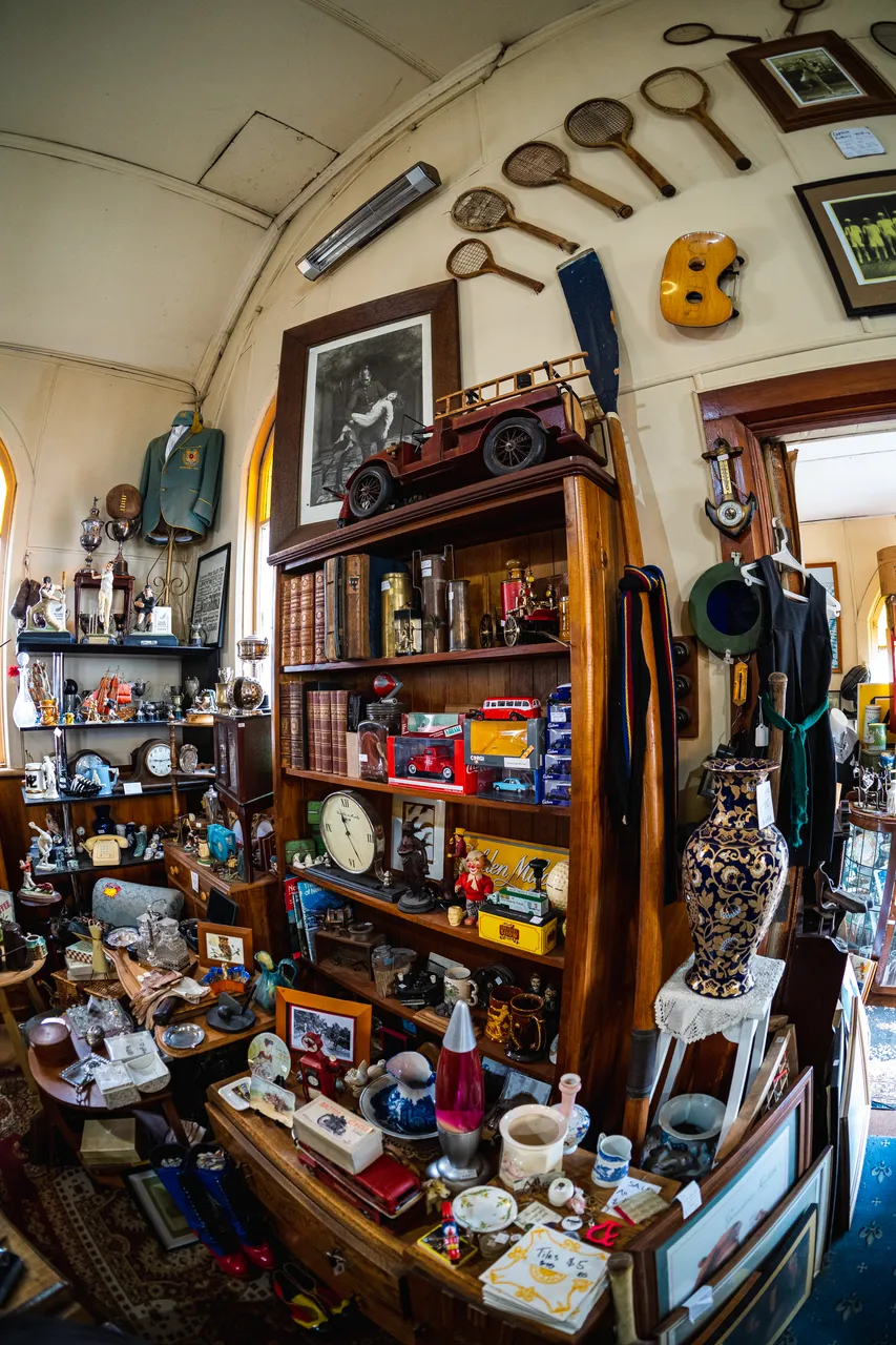 Antique shop full of antiques
