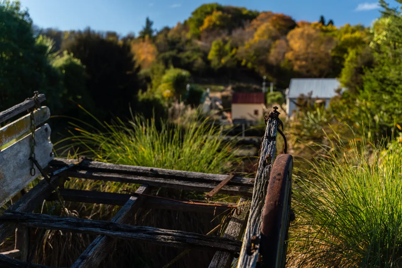 Old wooden machinery