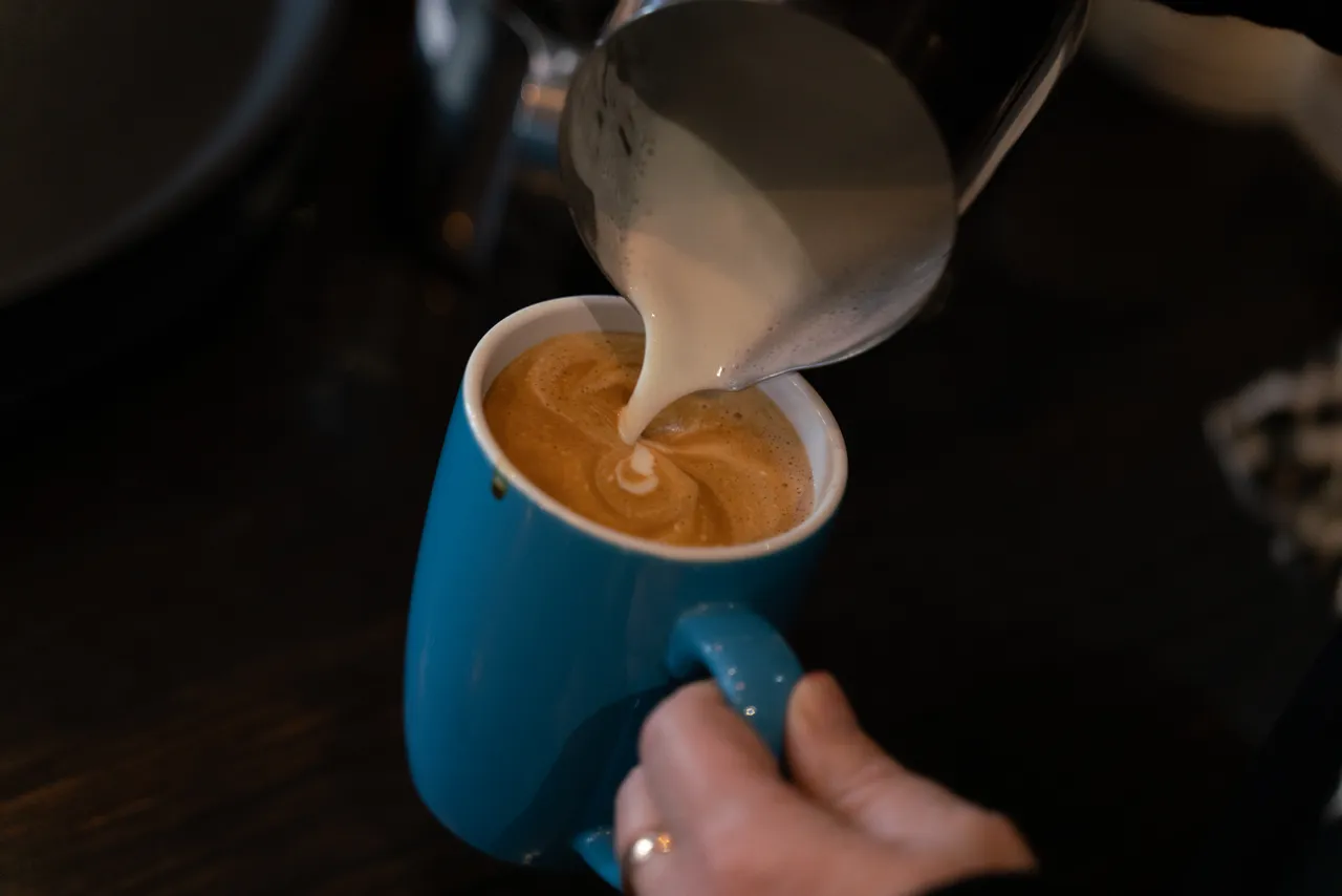 Coffee being made