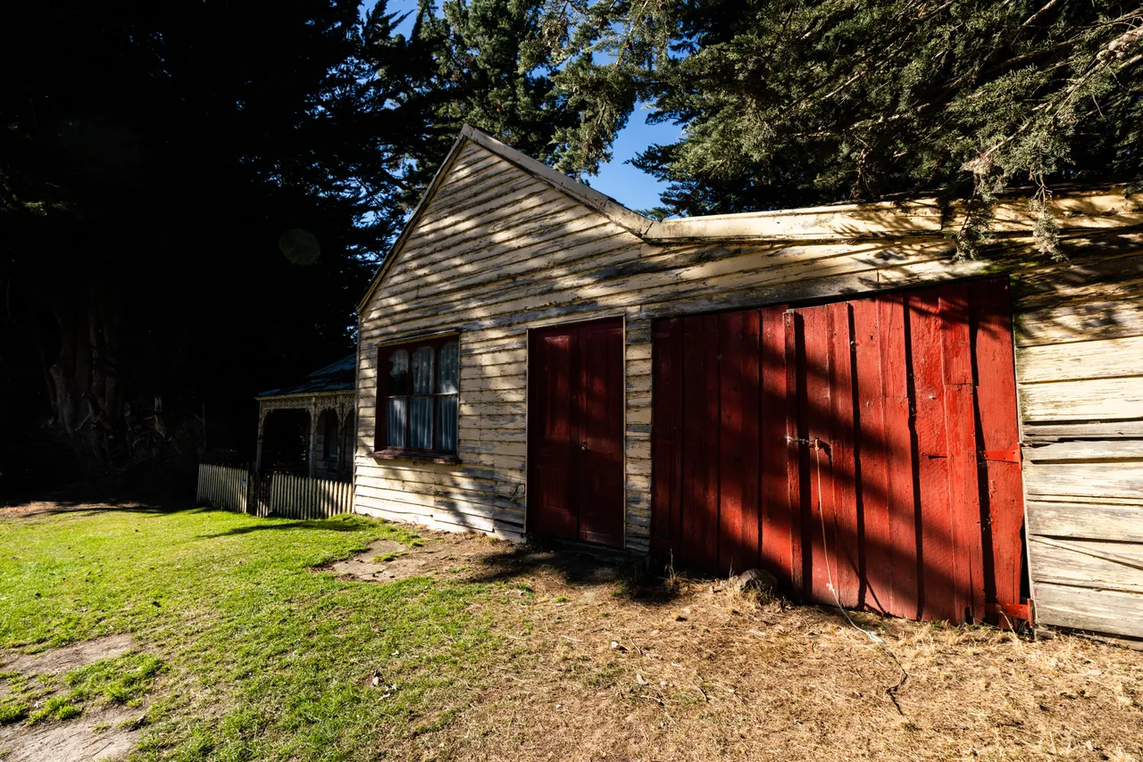 Building beside grass
