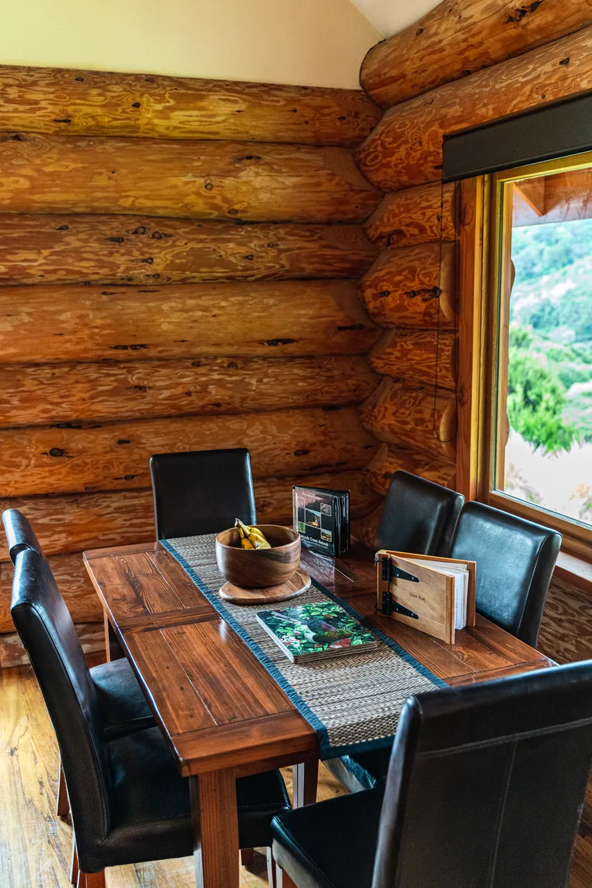 Dining table and window