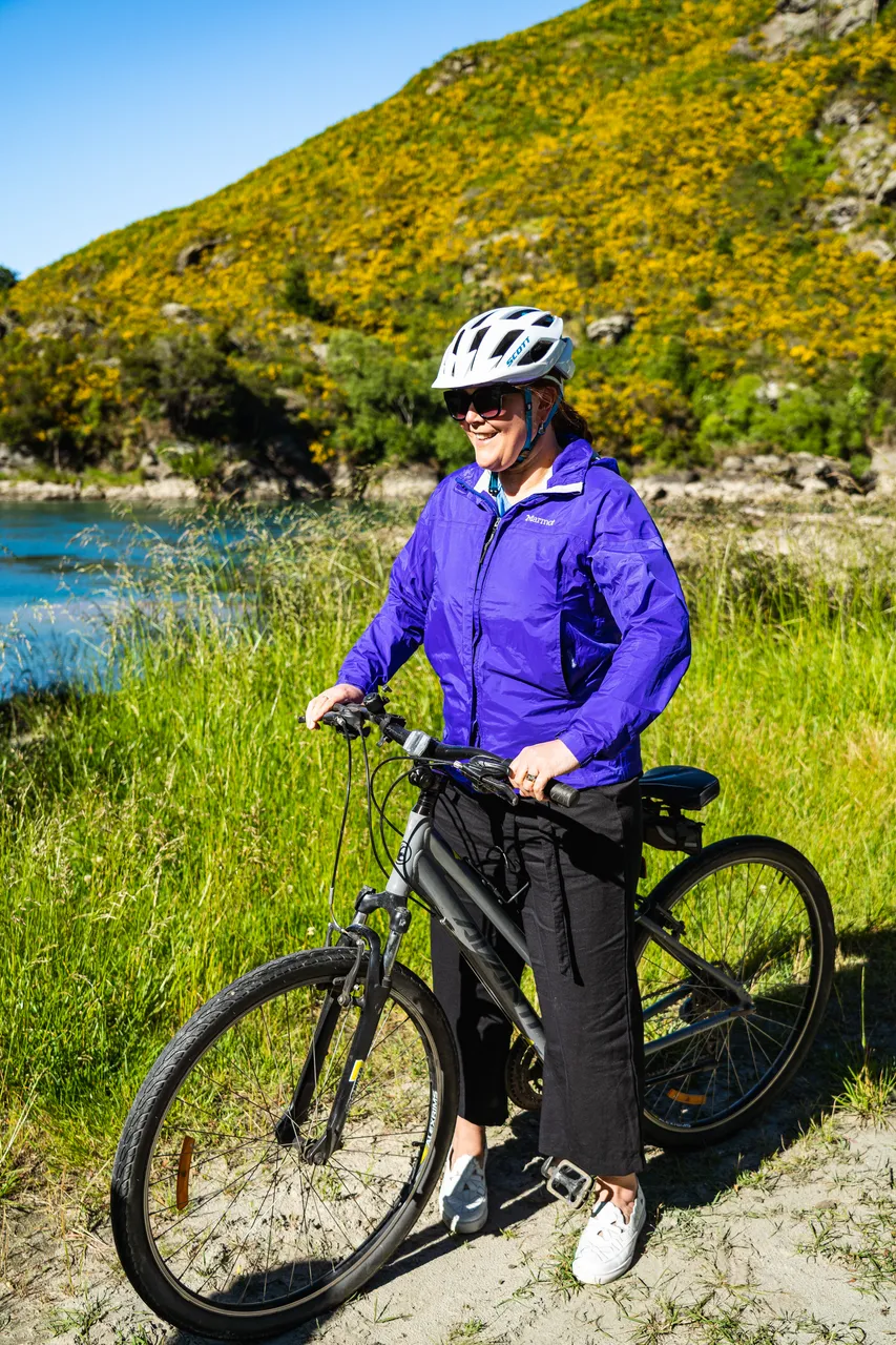 Person with bike