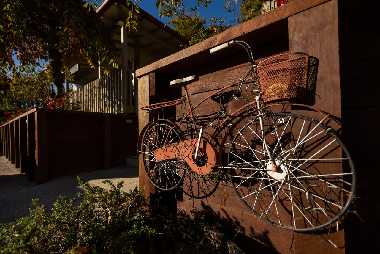 Old bike outside building