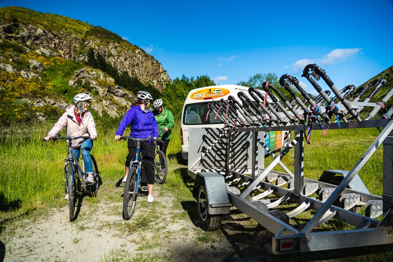 People on bikes