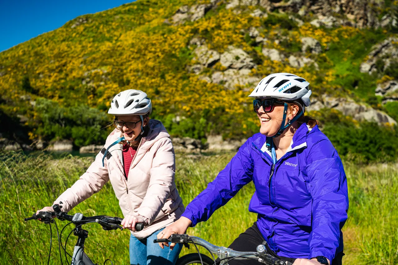 People on bikes