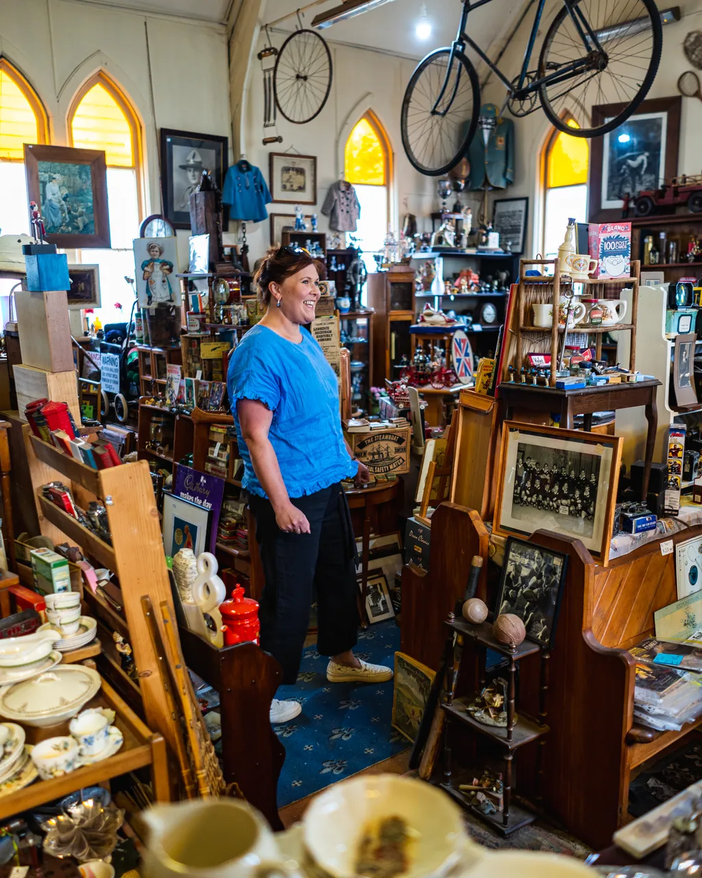People in antique shop