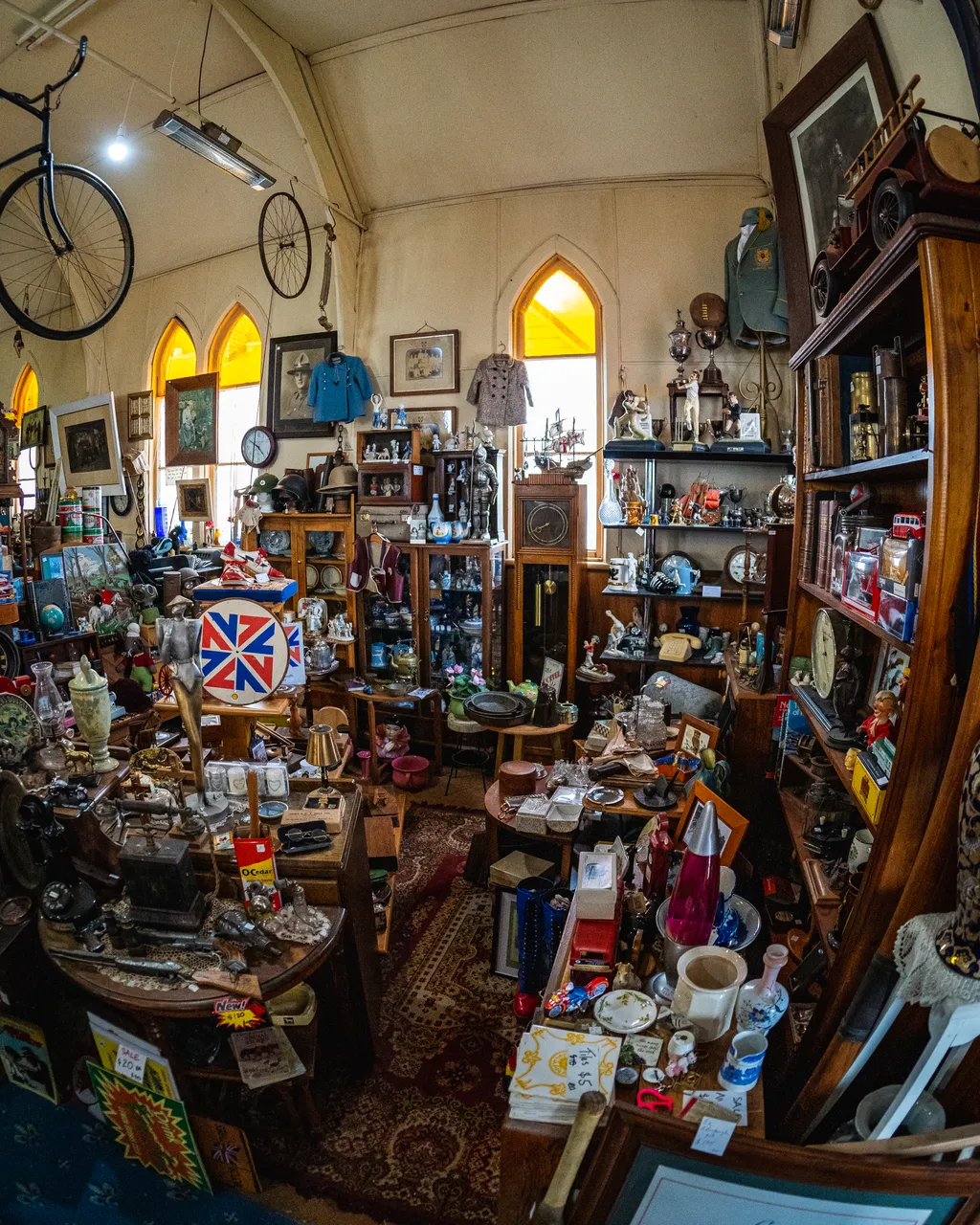 Antique shop full of antiques