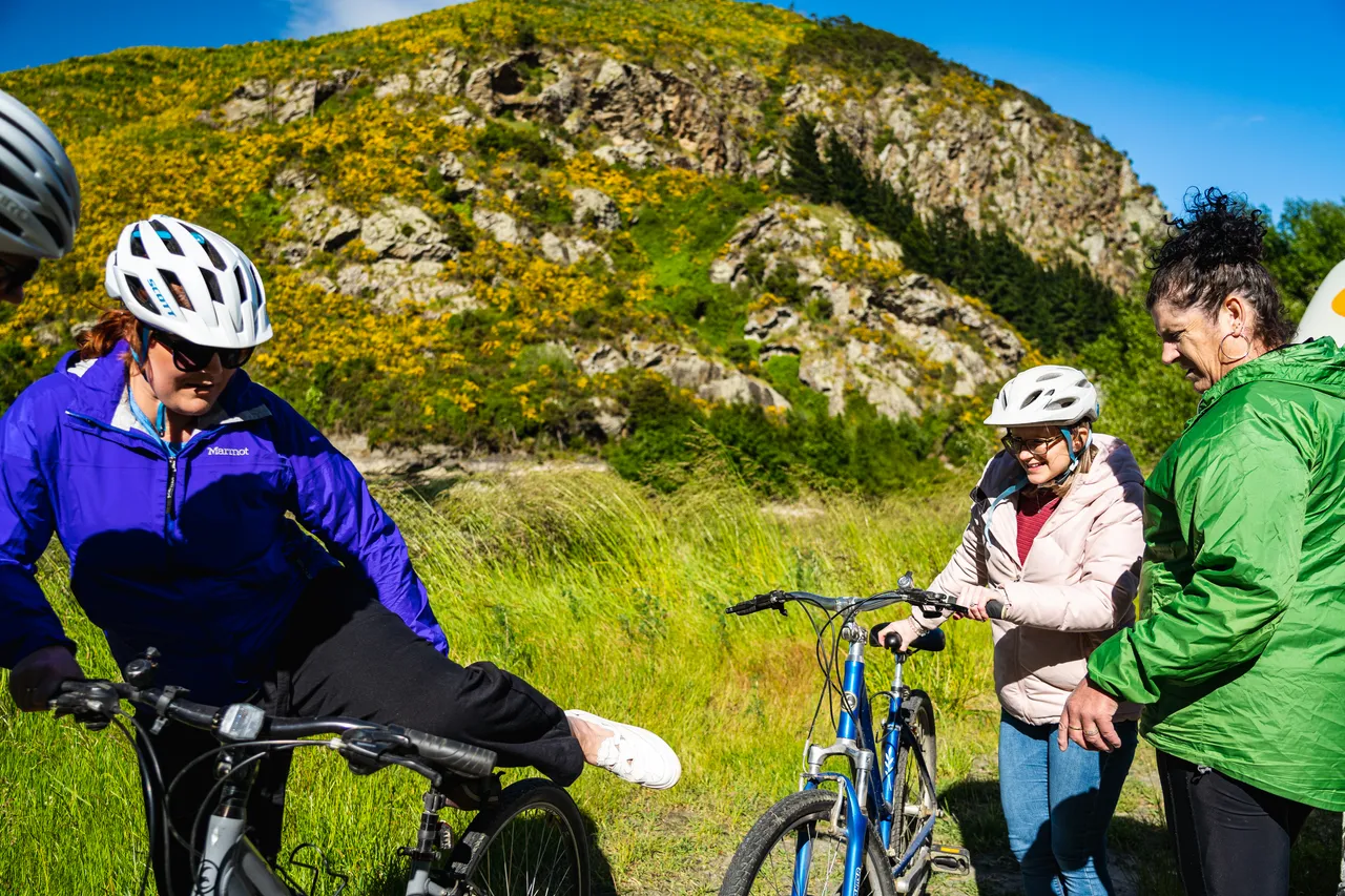 People with bikes