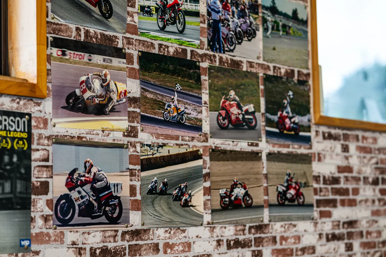 Photographs of motorbikers