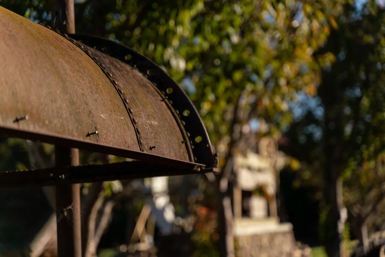 Close up of metal structure