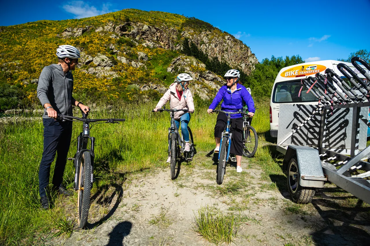 People on bikes