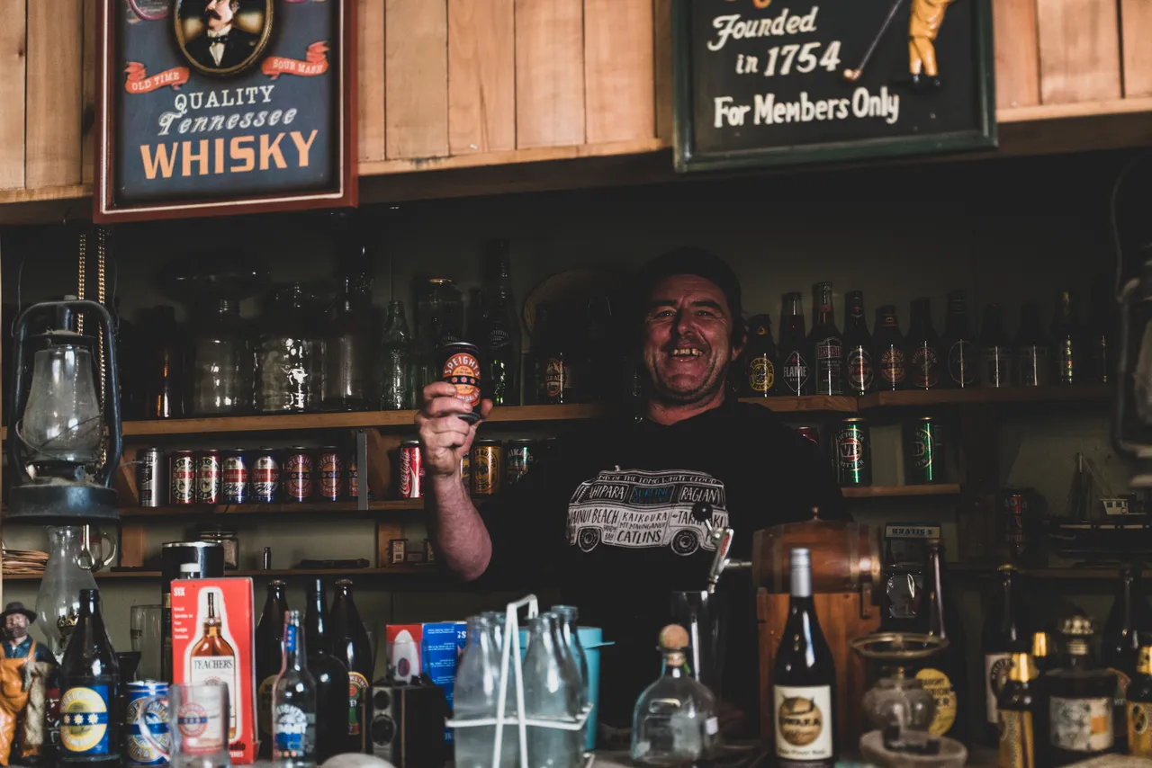 Dane Catherwood behind bar