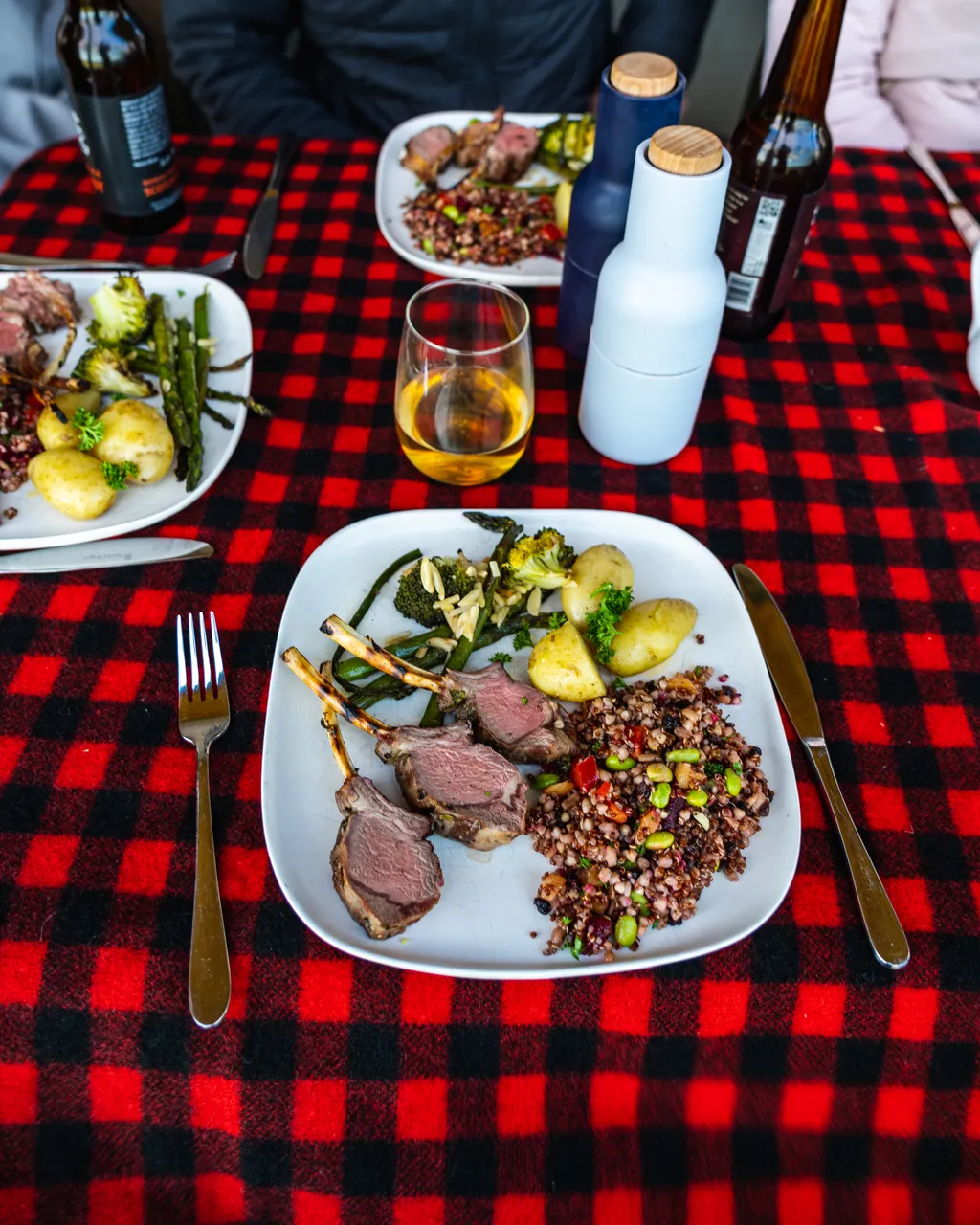 Meal sitting on a table