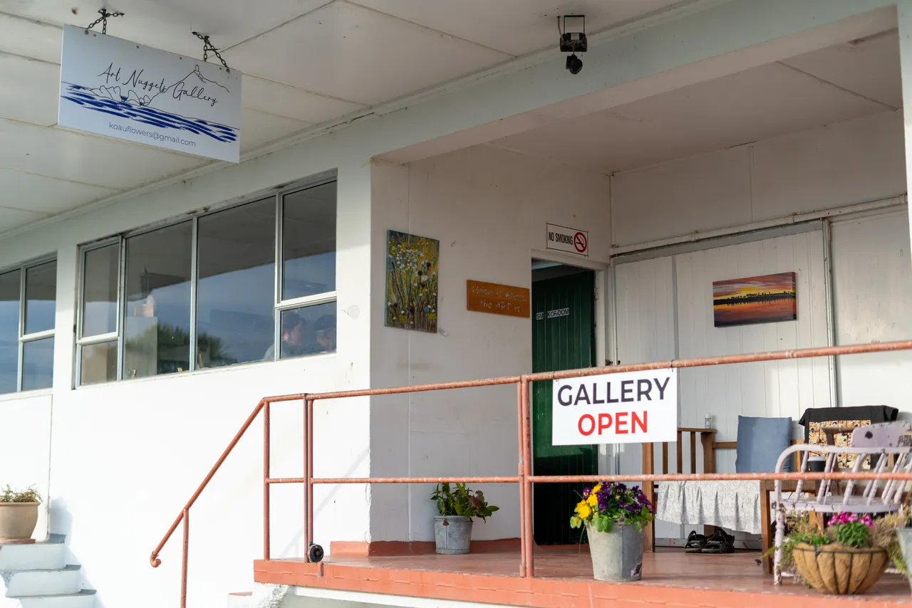Entrance to art gallery