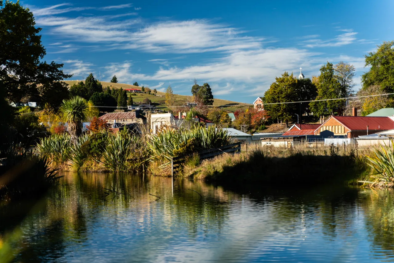 View of pond and Lawrence